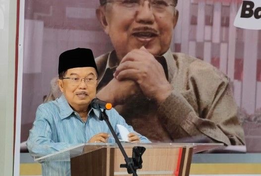Mantan Wakil Presiden Jusuf Kalla (JK) mengkritisi kebijakan Bank Indonesia yang kerap menaikkan suku bunga [SuaraSulsel.id/Tim Media JK]