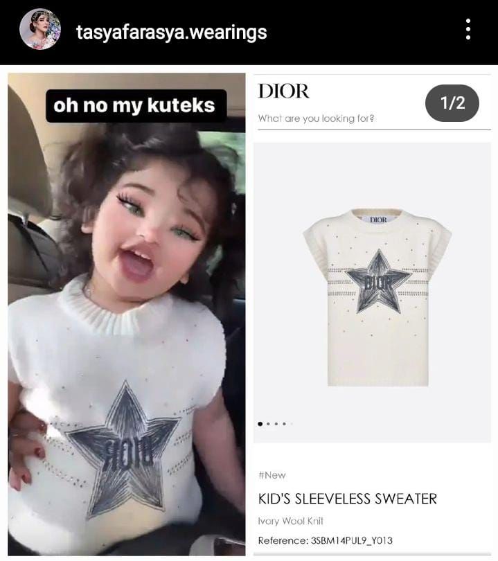 Fashion anak selebriti dengan harga terjangkau.  (Dok. Instagram)