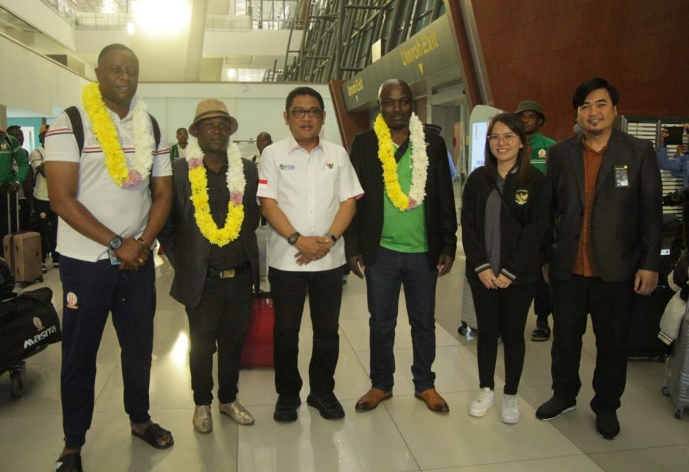 Timnas Burundi tiba di Bandara Soekarno-Hatta, Selasa (21/3/2023). [Dok. PSSI]