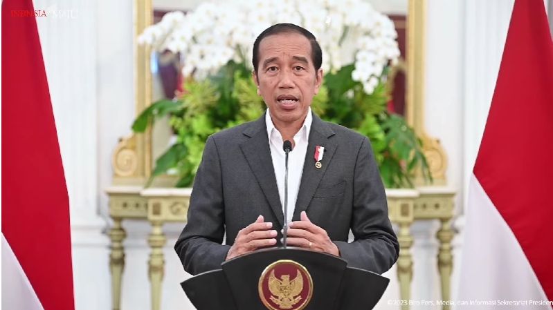 Presiden Jokowi buka suara soal penolakan timnas Israel di Piala Dunia U-20 melalui tayangan video yang diunggah YouTube Sekretariat Presiden, Selasa (28/3/2023). 