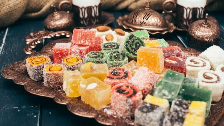 Sajian Turkish Delight (Freepik/fabrikasimf)