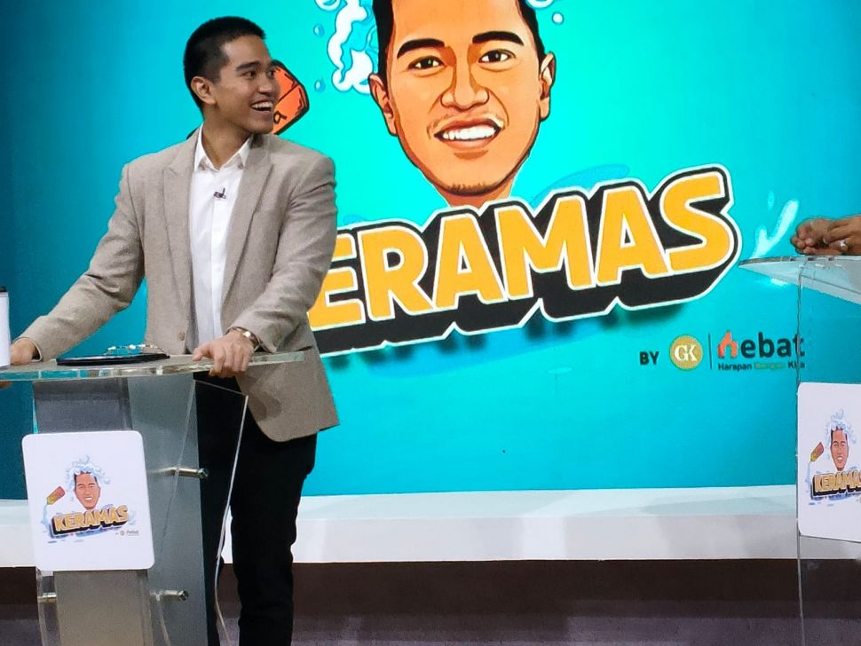 Kaesang Pangarep jadi host acara Keramas NET TV. [NET]