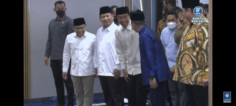 Presiden Joko Widodo hadir dalam Silaturahmi Ramadhan yang digelar DPP PAN di kantor pusat di Jakarta Selatan. (YouTube)