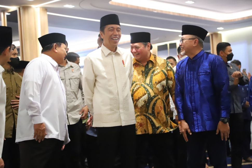 Presiden Joko Widodo hadir dalam Silaturahmi Ramadhan yang digelar DPP PAN di kantor pusat di Jakarta Selatan. (Ist)