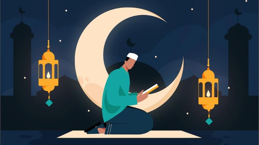 Ilustrasi orang berdoa - ceramah tentang Lailatul Qadar (Freepik)