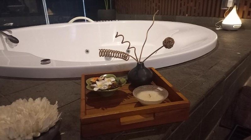 Spa Body Massage di Hotel. (Suara.com/Dini Afrianti)