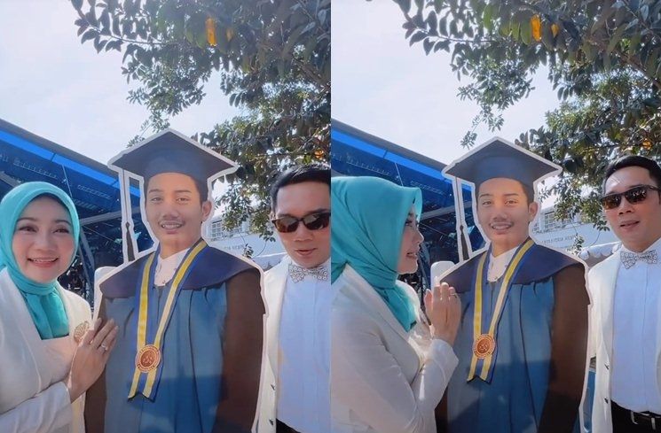 Potret Wisuda Almarhum Eril (Instagram/@ridwankamil)