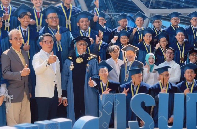 Potret Wisuda Almarhum Eril (Instagram/@ridwankamil)