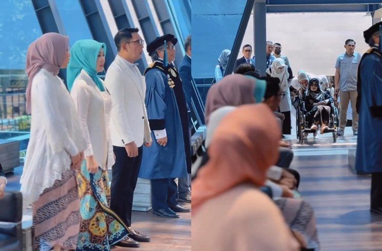 Potret Wisuda Almarhum Eril (Instagram/@ridwankamil)