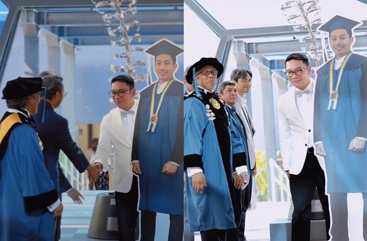 Potret Wisuda Almarhum Eril (Instagram/@ridwankamil)