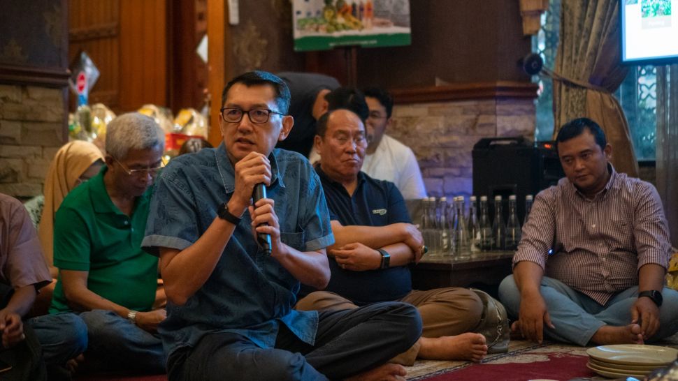 Direktur GGL, Josep Lay dan Direktur Corporate Affairs GGF, Welly Soegiono dalam Acara Silaturahmi dan Buka Puasa bersama Media pada Sabtu, (8/4/2023). (Dok: GGF)