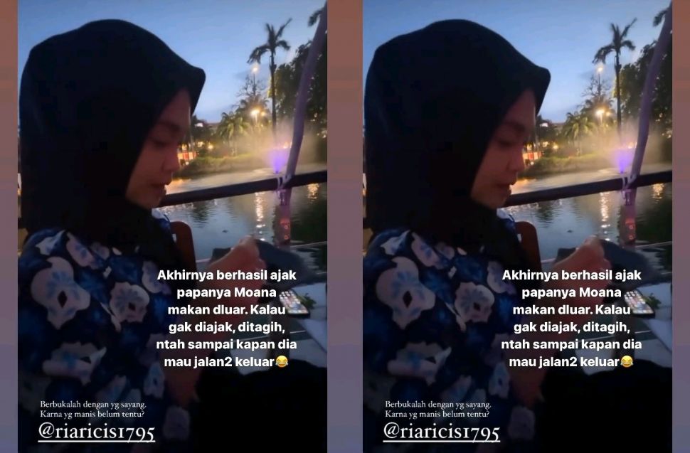 Unggahan Ria Ricis di Instagram (Tangkapan Layar Instagram Ria Ricis)