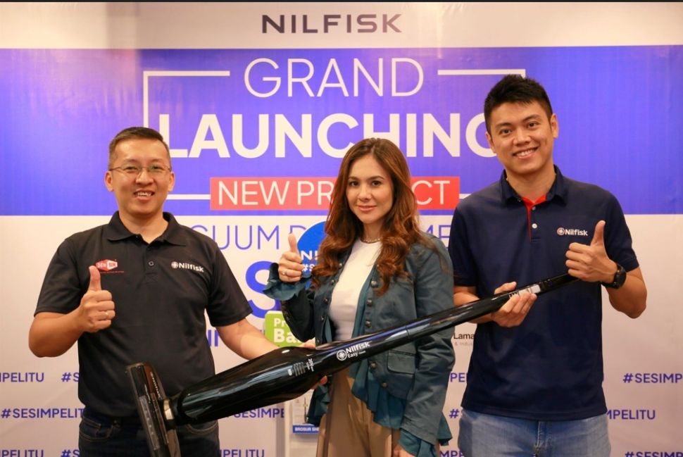 Nilfisk meluncurkan produk terbarunya yakni Nilfisk Vacuum Dry Home Use Easy 2 in 1 di Nilfisk Experience Store Living World Alam Sutera pada Selasa, (11/4/2023). (Dok: Nilfisk)