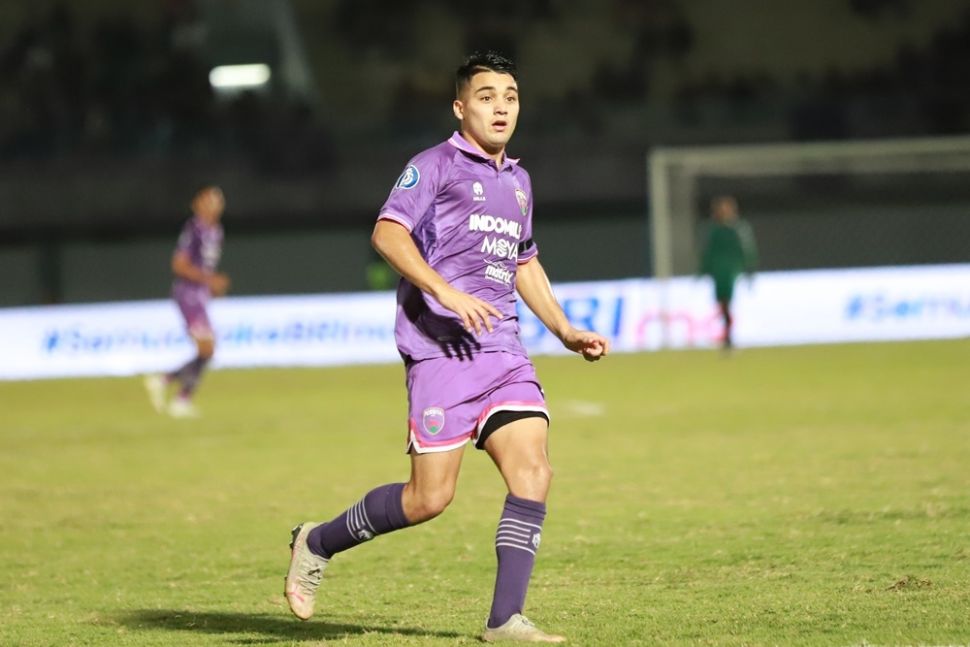 Gelandang serang Persita Tangerang asal Argentina Ezequiel Vidal beraksi di Liga 1. [Foto: Liga Indonesia Baru]