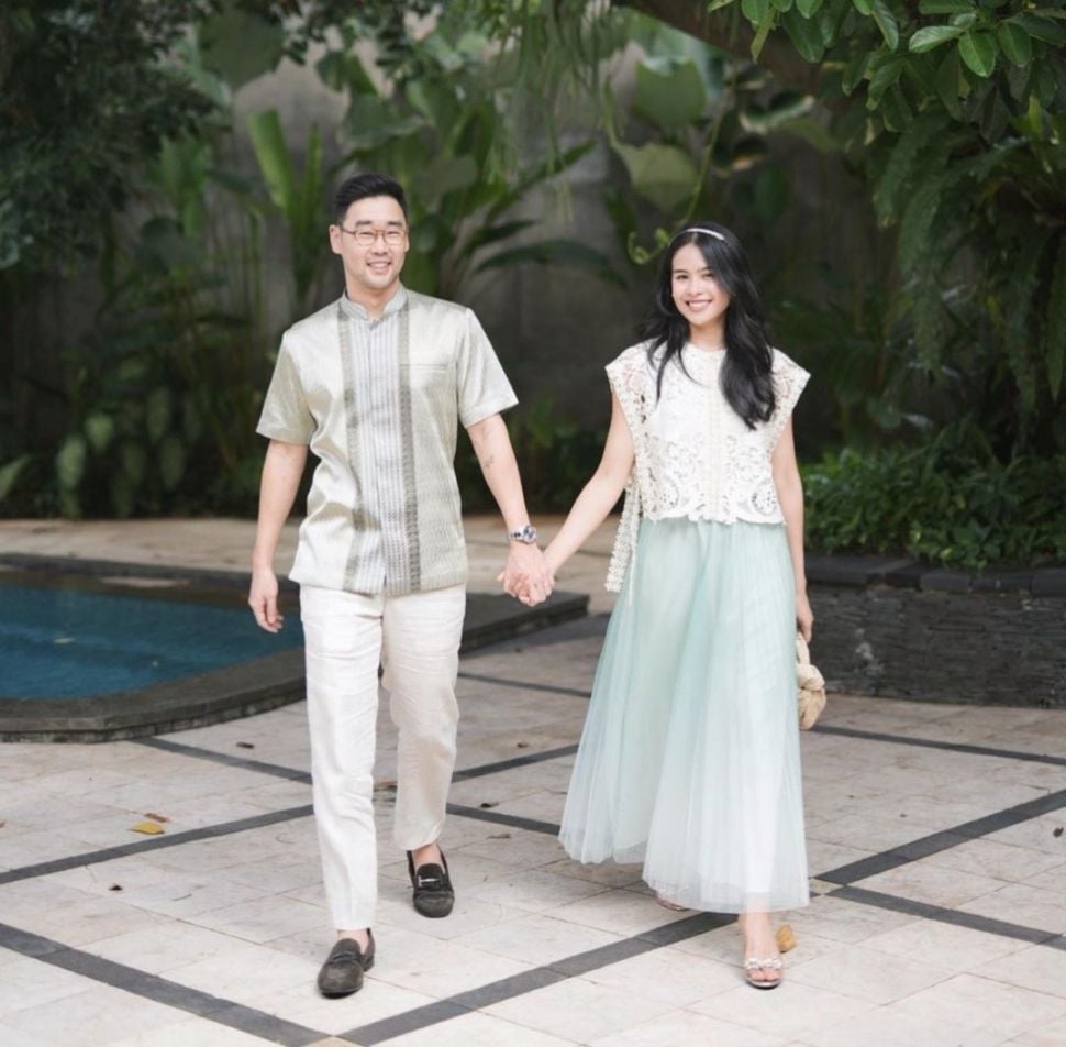 Selebriti Kenakan Baju Lebaran Sage Green (Instagram)