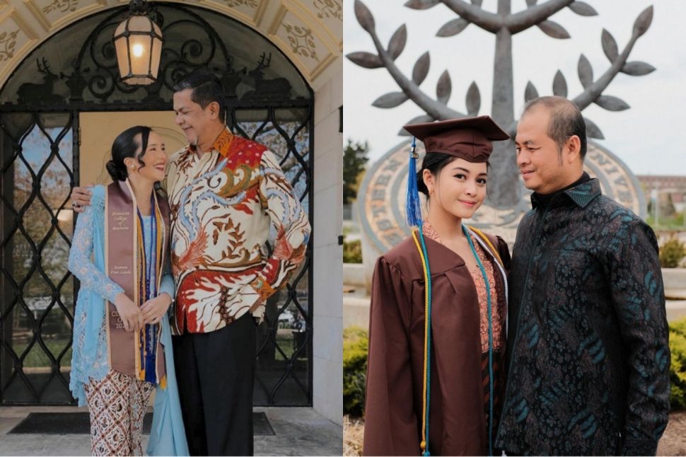 Adu Gaya Beby Tsabina dan Yuriko Angeline yang Baru Saja Wisuda di Universitas Kenamaan AS (Instagram)