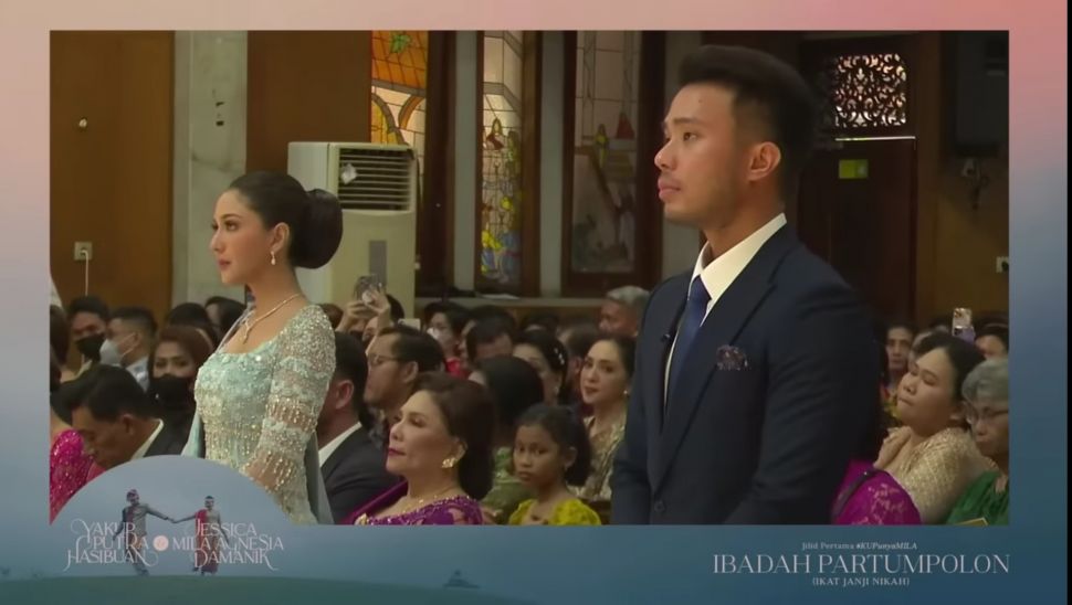 Potret Ikat Janji Nikah Jessica Mila dan Yakup Hasibuan. (YouTube/Jessica Mila)