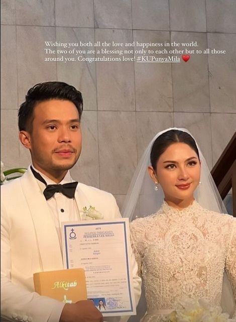 Pernikahan Jessica Mila dan Yakup Hasibuan.  (Instagram Dok.)