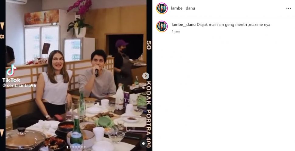 Luna Maya ajak Maxime Bouttier kumpul Geng Menteri Ceria (Instagram/@lambe__danu)