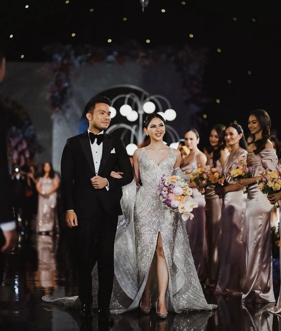 Potret Bridesmaid di Resepsi Jessica Mila. (Instagram/@reggietjahjadi) 