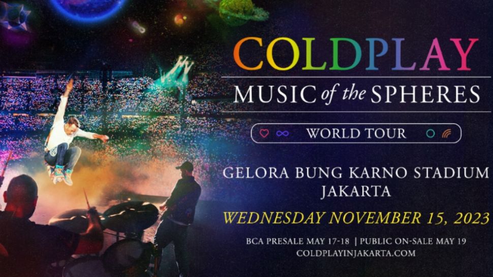 Enam barang yang tidak boleh dibawa ke konser Coldplay di Jakarta.  (coldplayinjakarta.com)