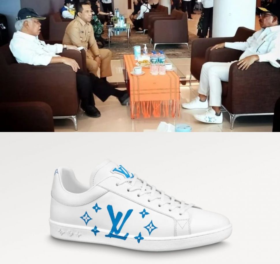 Koleksi Sepatu Louis Vuitton Menkominfo Jhonny G Plate yang