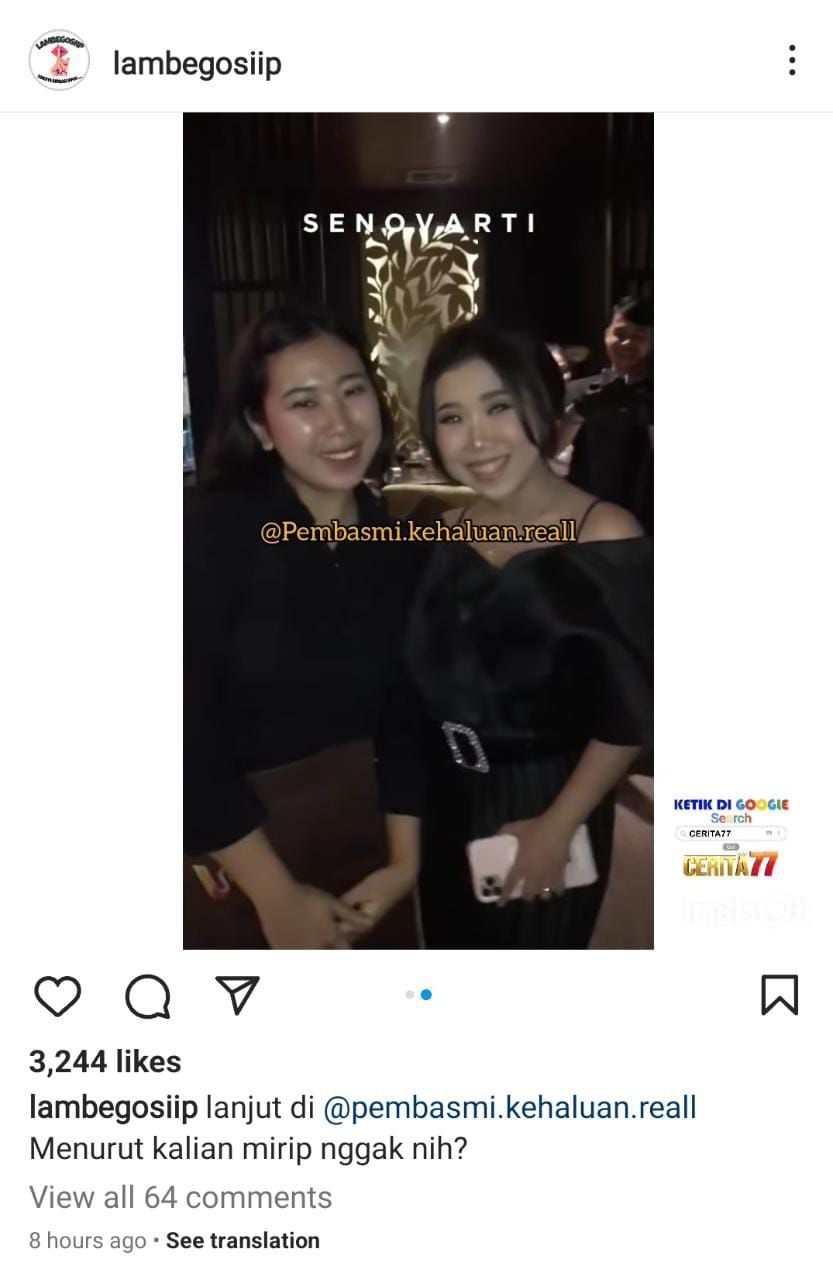 Sosok yang disebut kembaran Kiky Saputri (Instagram)