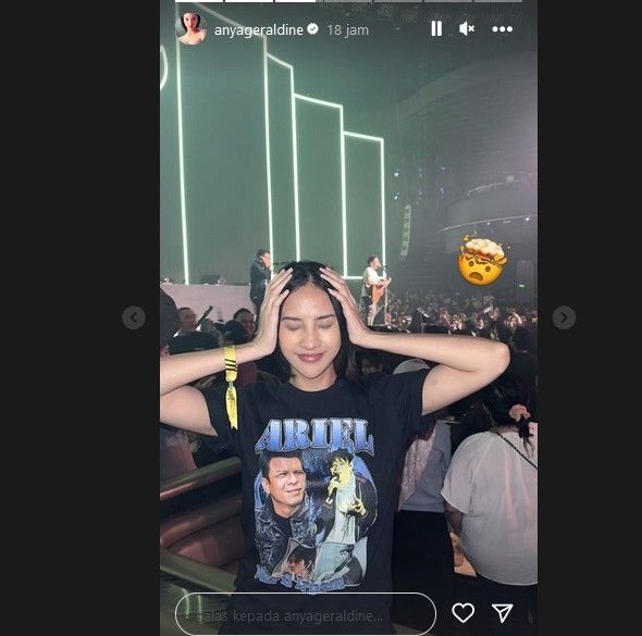 Anya Geraldine merupakan fans garis keras Ariel NOAH. [Instagram]