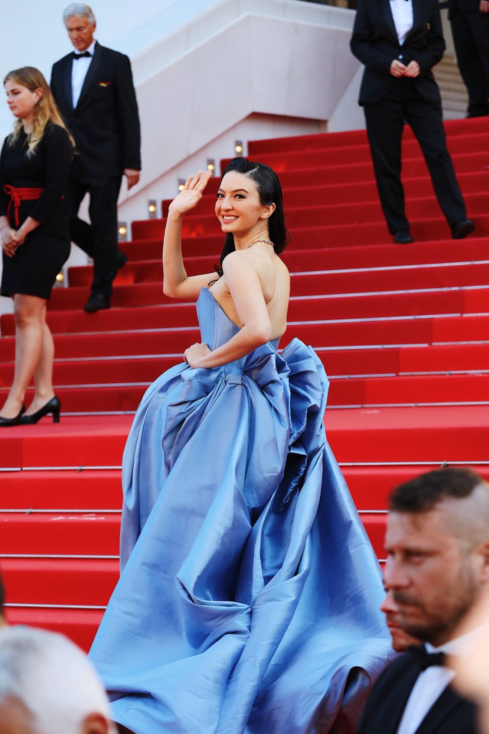 Raline Shah pakai baju karya desainer Heater Pang di Cannes Film Festival 2023. (Dok. Raline Shah)