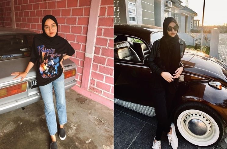 Adu Gaya Salma dan Nabila. (Instagram/@salmasalsabil12/@nabilataqiyyah)