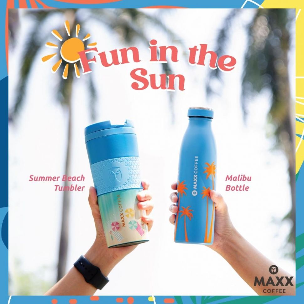 Tumbler dan bottle edisi summer di MAXX Coffee. (Dok. MAXX Coffee)