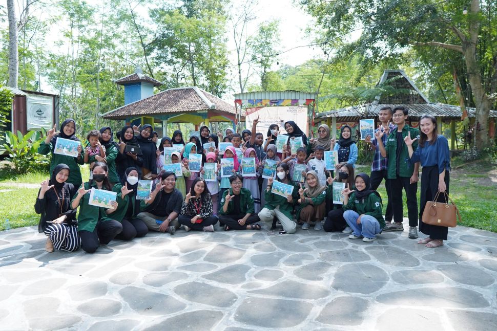 Yoursay gelar program kolaborasi belajar dan bermain bersama Sekolah Alam UGM, Minggu (4/6/2023) (Yoursay).