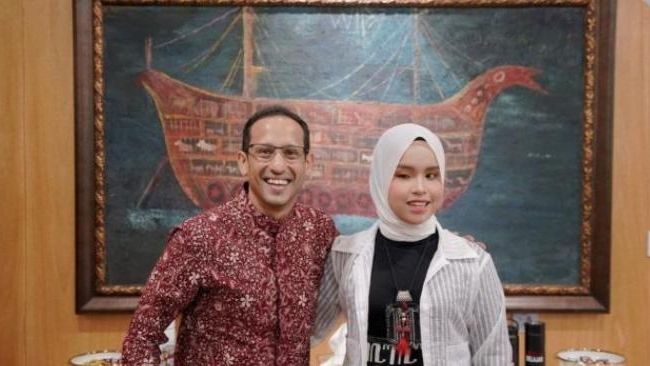 Mendikbud Nadiem Makarim dan Putri Ariani (Instagram/@arianinismaputri)