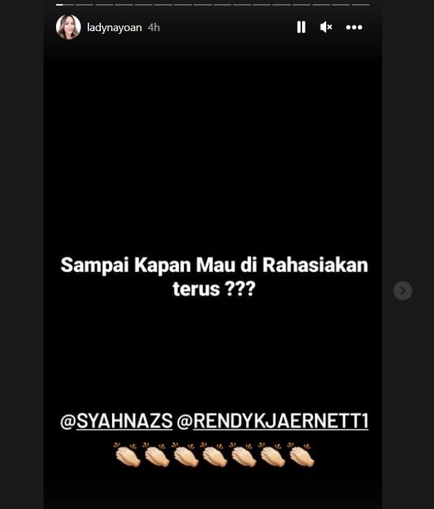 Syahnaz Sadiqah diduga selingkuh dengan Rendy Kjaernett (Instagram)