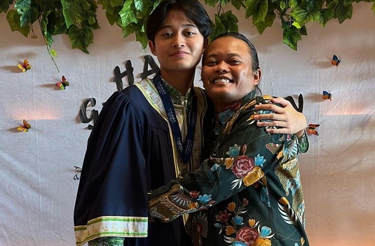 Potret Wisuda Rizwan Anak Sule (Instagram/@ferdinan_sule)