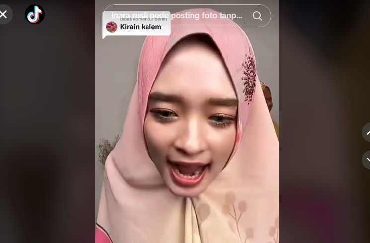 Momen Inara Rusli Live Tiktok Banjir Hujatan. (TikTok/@imalaura18)