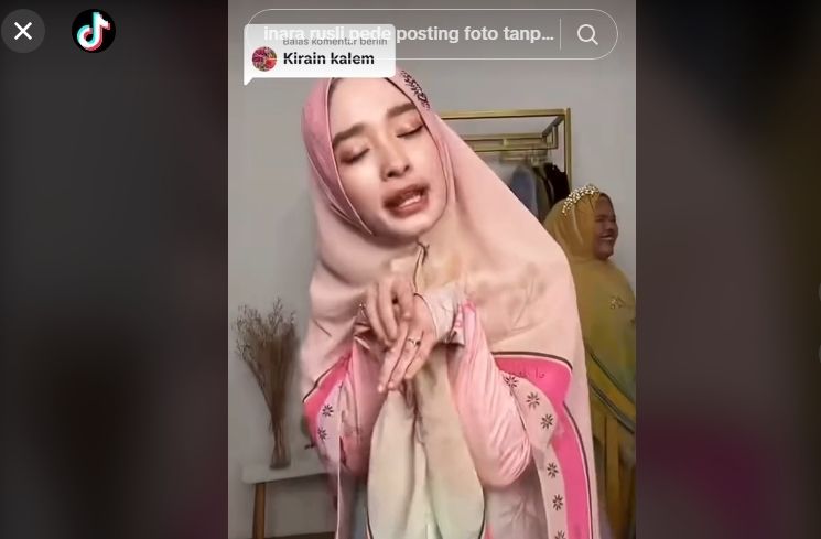 Momen Inara Rusli Live Tiktok Banjir Hujatan. (TikTok/@imalaura18)