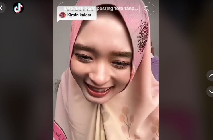 Momen Inara Rusli Live Tiktok Banjir Hujatan. (TikTok/@imalaura18)