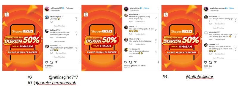 Diskon 50% Belanja di Shopee Live! (Dok: Shopee)