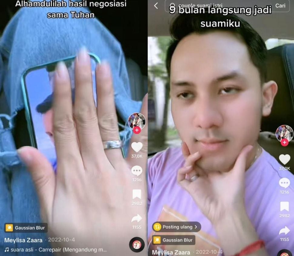 Unggahan Meylisa Zaara di TikTok (TikTok)