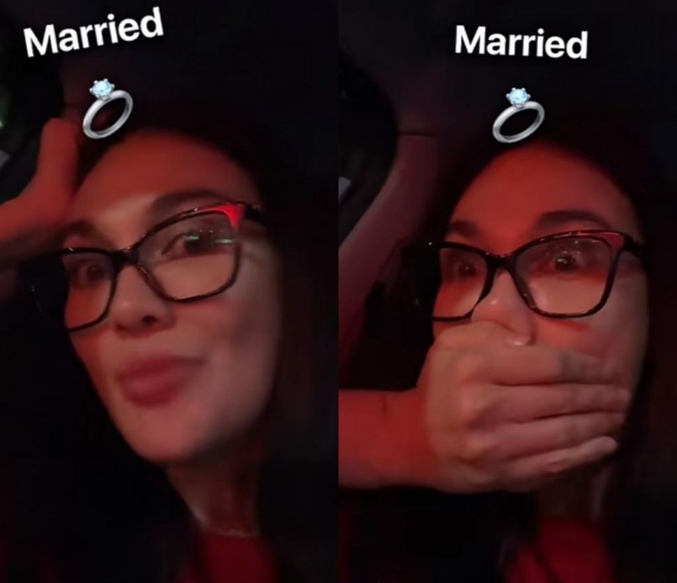 Luna Maya bermain filter di TikTok (TikTok Luna Maya)