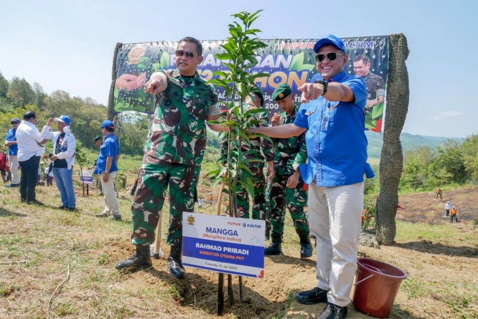  Pupuk Kalimantan Timur (PKT) kembali melakukan kegiatan Community Forest jilid kedua bekerjasama dengan Komando Cadangan Strategis Angkatan Darat (KOSTRAD).