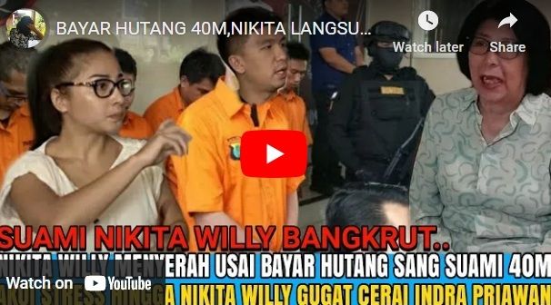 Hoaks Nikita Willy gugat cerai Indra Priawan. 