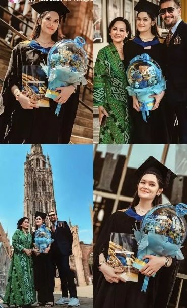 Gaya Seleb Dampingi Anak Wisuda di Luar Negeri. (Instagram/brendasalim)