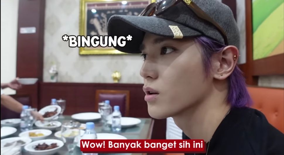 Momen Taeyong NCT Mukbang Nasi Padang. (YouTube/Nihongo Mantappu)