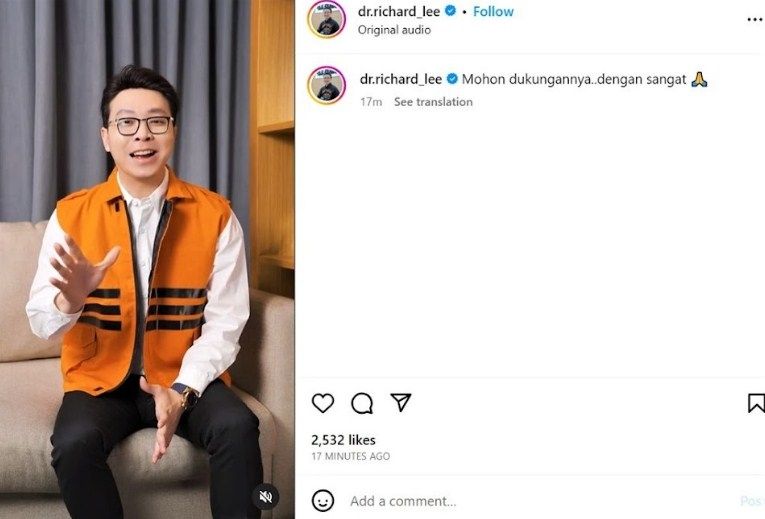 Capture Video dr. Richard. (Dok: Shopee)