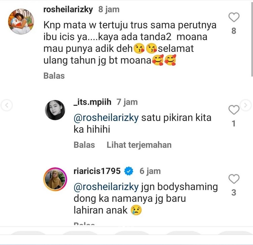 Jawabn Ria Ricis disebut hamil anak kedua. [Instagram]