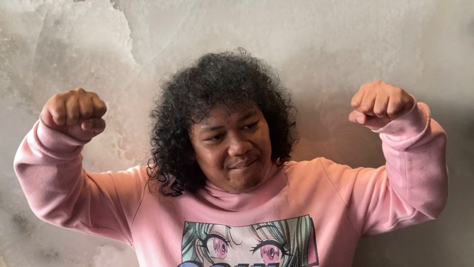 Marshel Widianto di Balai Sarbini, Jakarta, Sabtu (12/8/2023). [Suara.com/ Adiyoga Priyambodo]