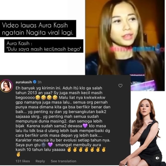 Aura Kasih hina Nagita Slavina gemuk (Instagram)