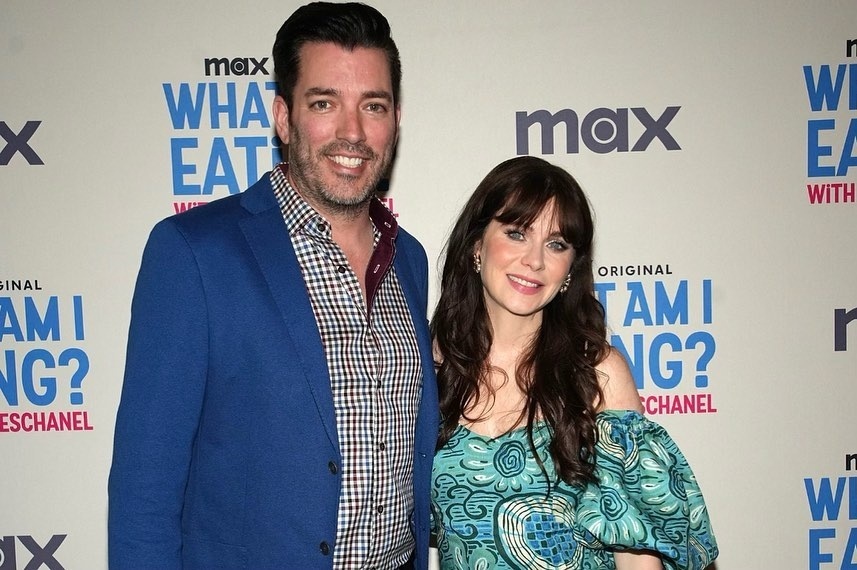 Zooey Deschanel dan sang kekasih Jonathan Scott. (Instagram)